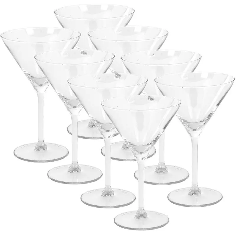 Merkproduct Excellent Houseware Martini glazen - 8x stuks -260 ml - Cocktailglazen