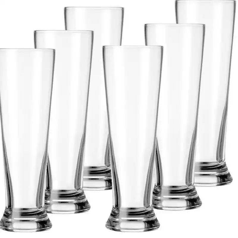 Royal Leerdam Speciaal bierglazen/weisner glazen - 6x - 300 ml - Bierglazen Aanbieding