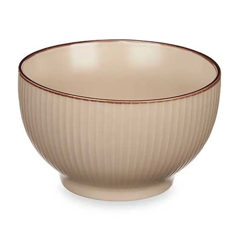 Wereldwijde Verzending Vivalto Kommetjes/schaaltjes - Mistique - porselein - D14 x H8 cm - beige - Stapelbaar - Kommetjes