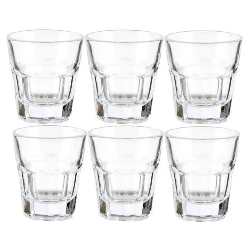 Actieprijs Vivalto shotglaasjes - 6x - glas - transparant - 40 ml - Shotglazen