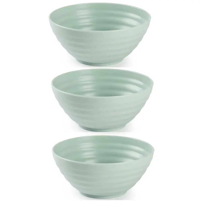 Ambachtelijk Plasticforte Schaaltjes - 6x - groen - kunststof - 14 x 6.5 cm - Kommetjes