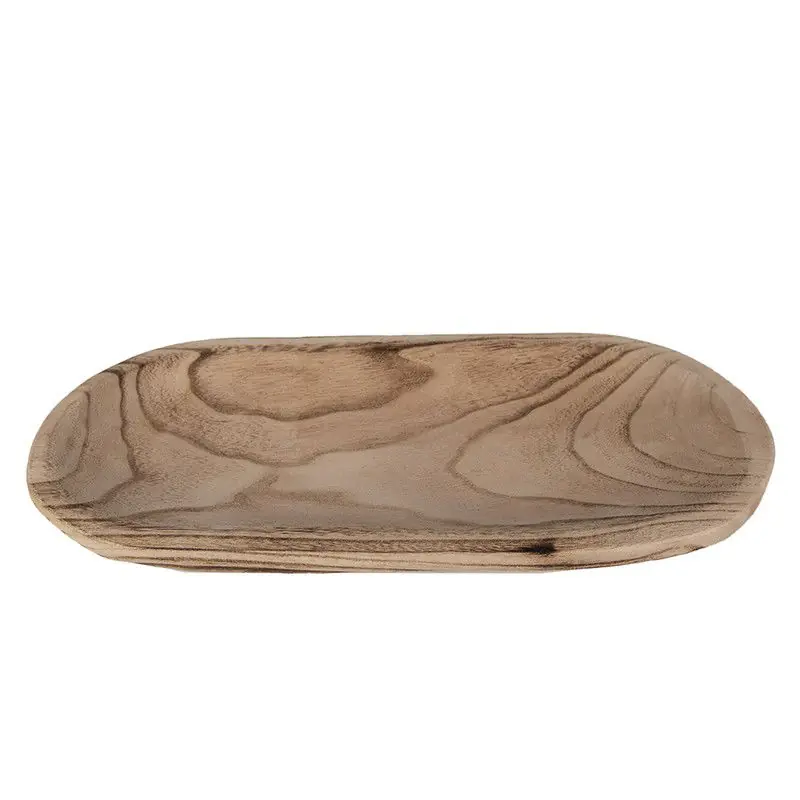 Trendy Clayre & Eef Decoratie schaal 40x18x4 cm Bruin Hout