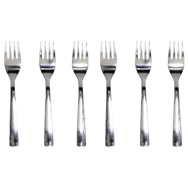 Gerimport Gebaksvorkjes - 9x stuks - rvs - 14,5 cm - Vorken Beperkte Voorraad