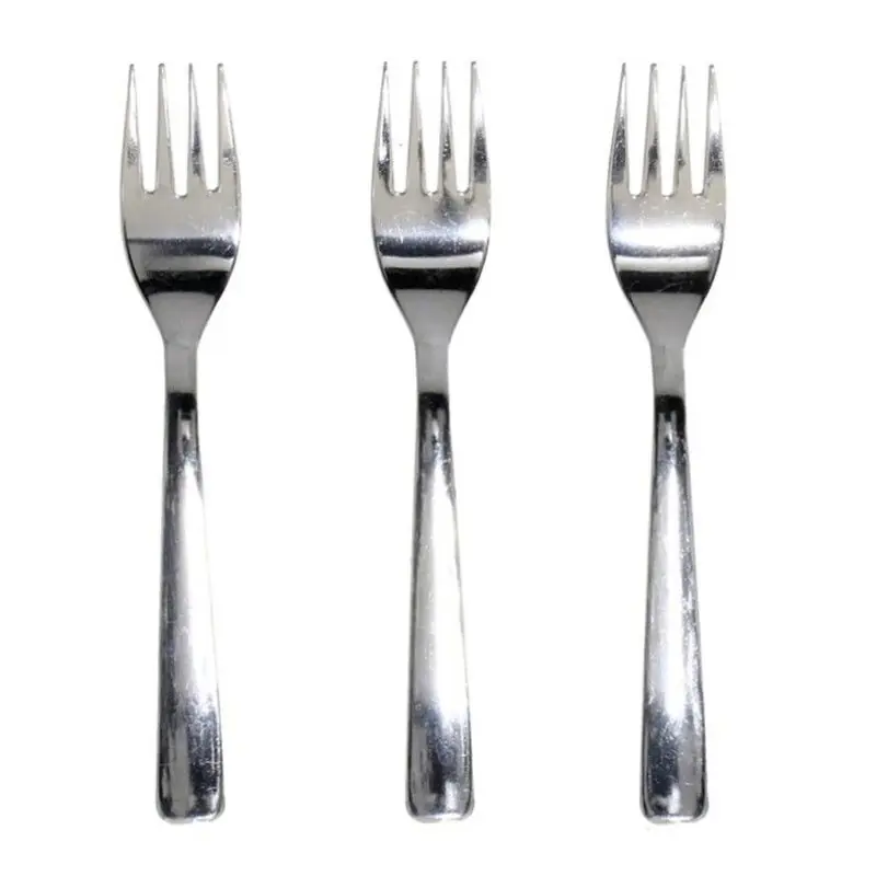 Gerimport Gebaksvorkjes - 3x stuks - rvs - 14,5 cm - Vorken Wereldwijde Verzending