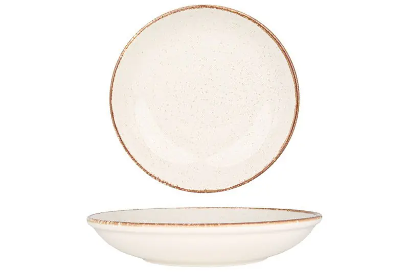 Rechtstreeks Van De Fabrikant Rinart Diepbord - Brunilda - Porselein - 25 cm (1300cc) - set van 6