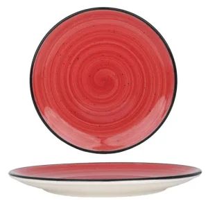 Bonna Dessertbord - Aura Passion - Porselein - 23 cm - set van 6 Gecertificeerd
