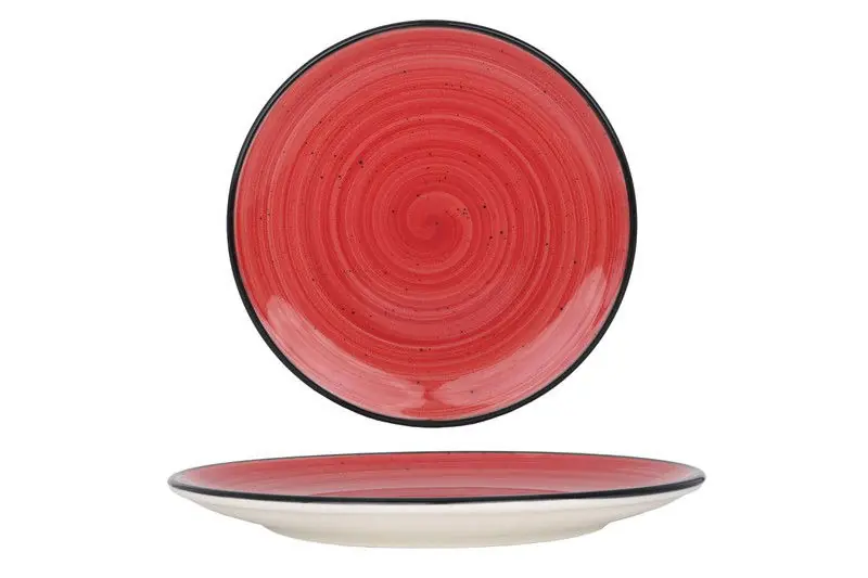 Bonna Dessertbord - Aura Passion - Porselein - 23 cm - set van 6 Gecertificeerd