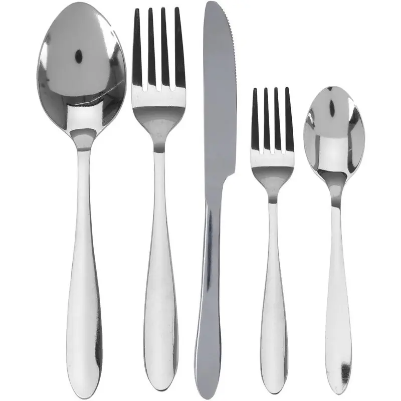 Koop Vandaag 46-Delige dinerbestek complete set tafelbestek RVS - Besteksets