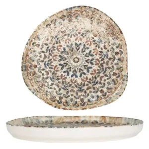 Op = Op Rinart Dessertbord - Aztec - Porselein - 20 cm - set van 6