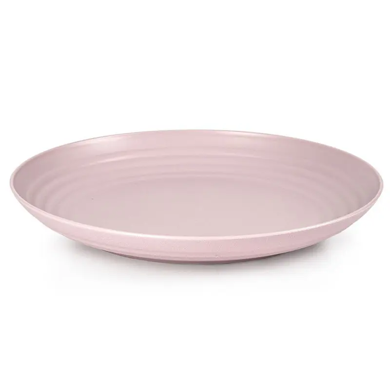 Garantie Inbegrepen PlasticForte Rond bord/camping bord - D22 cm - lichtroze - kunststof - Dinerborden
