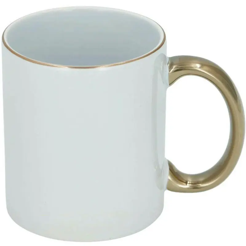 Express Levering Koffiemok - wit/goud - keramiek - 300 ml - luxe drinkbeker - Bekers