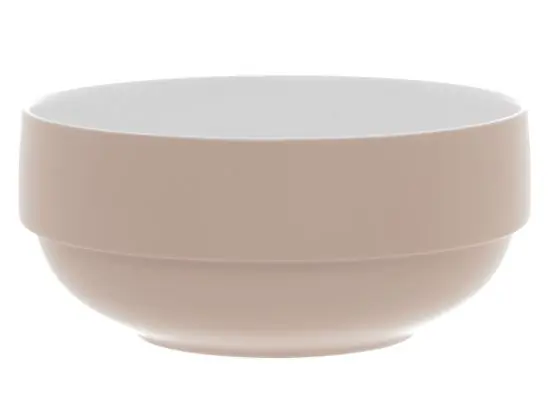 Present Time saladeschaal - Set 3 stuks – Plantenbak voor plantjes – Serveerschaal luxe matte finish – Porselein slabak 21cm – Zalmroze Dagaanbieding