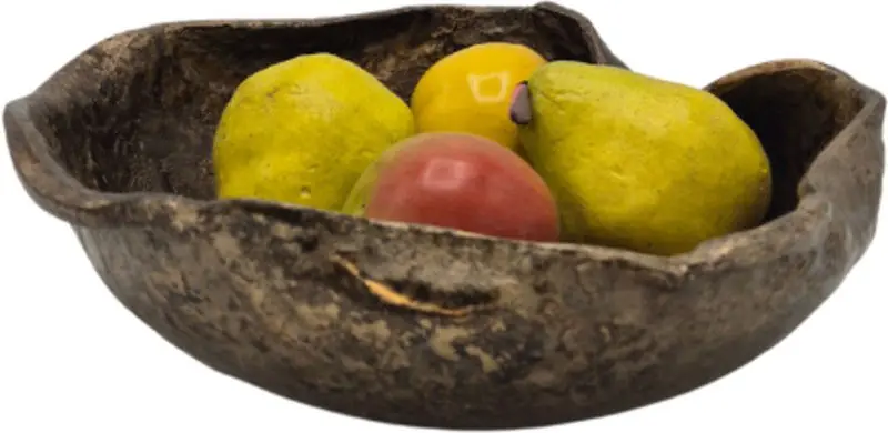 Fruitschaal - Zoë - M - Antiek Goud Handgemaakt