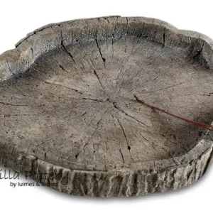 Villa Pottery Schaal houtlook Bhutan - 41.5x31x5 Merkproduct