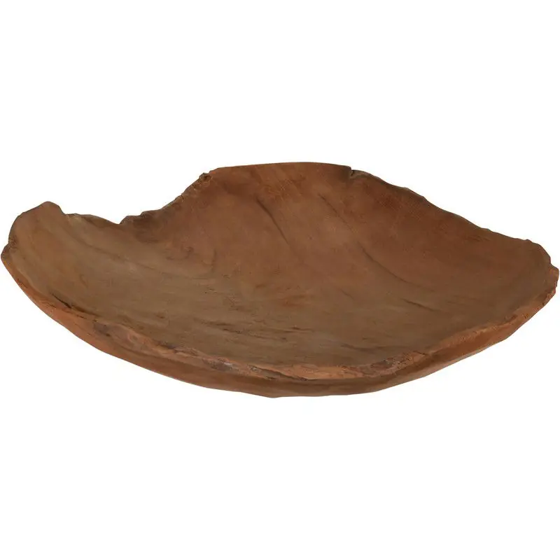 H&S Collection kaarsen plateau - decoratie - teak hout - D30 cm - Decoratieve Schaal (binnen) Koop Vandaag