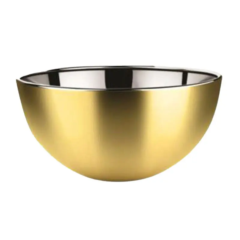 Svenska Living - Kommetjes/schaaltjes - mat goud - RVS - D13 x 7 cm - serveerschalen - Serveerschalen Direct Verzonden