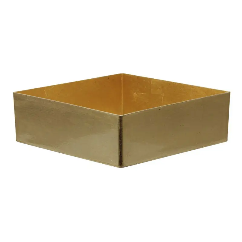 Othmar Decorations bloemstuk schaal - goud - 20 x 20 cm - kunststof - Decoratieve Schaal (binnen) Nieuwe Collectie