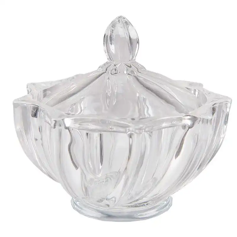 Clayre & Eef Glazen potje Ø 12x12 cm Glas Flitsaanbieding