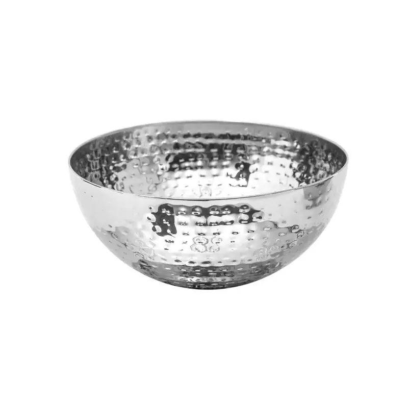 Secret de Gourmet - Slakommetjes/schaaltjes - rvs metaal - D19 cm - Saladeschalen Populair