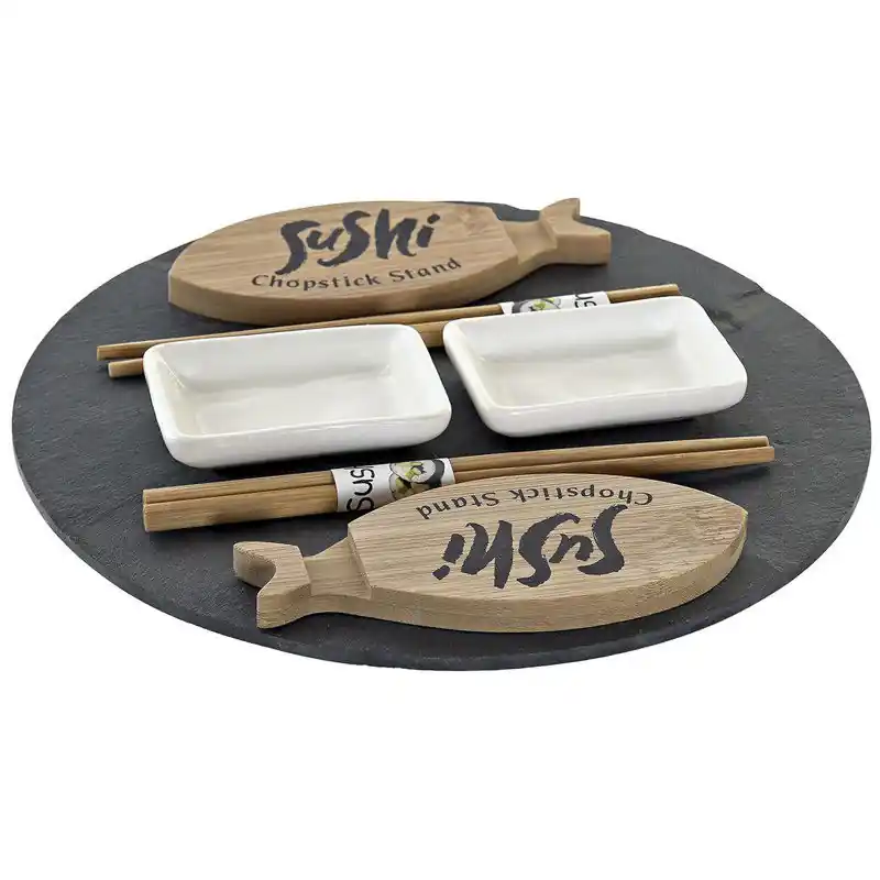 Keramieken sushi serveerset voor 2 personen 9-delig - Serveerschalen Exclusieve Aanbieding