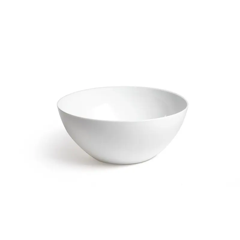 Plaats Bestelling Plasticforte Serveerschaal/saladeschaal - 26x12 cm - kunststof - wit - Serveerschalen
