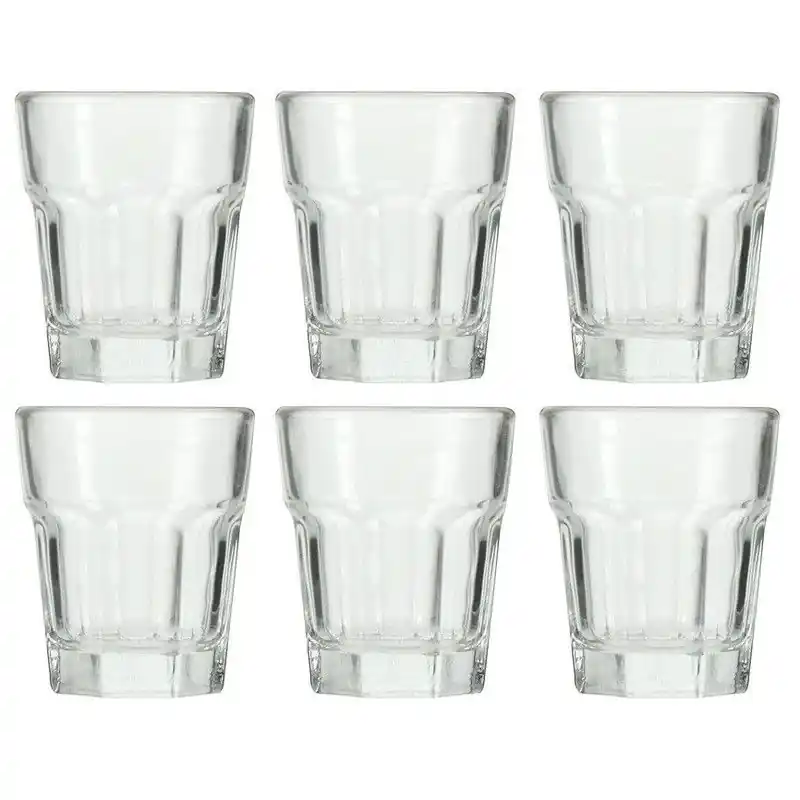 Amuseglazen - 6x - 55 ml - transparant - D4,8 x H5,6 cm - glas - aperitief glazen - Serveerschalen Topkwaliteit