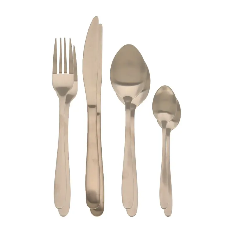 Limited Edition Excellent Houseware Bestekset Tableware Collection - 32-delig - goud - RVS - 8 personen - Besteksets