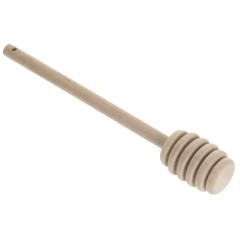 Fabrieksprijs 5Five Honingpot lepel - licht hout - lengte 15 cm - opscheplepels - Eetlepels