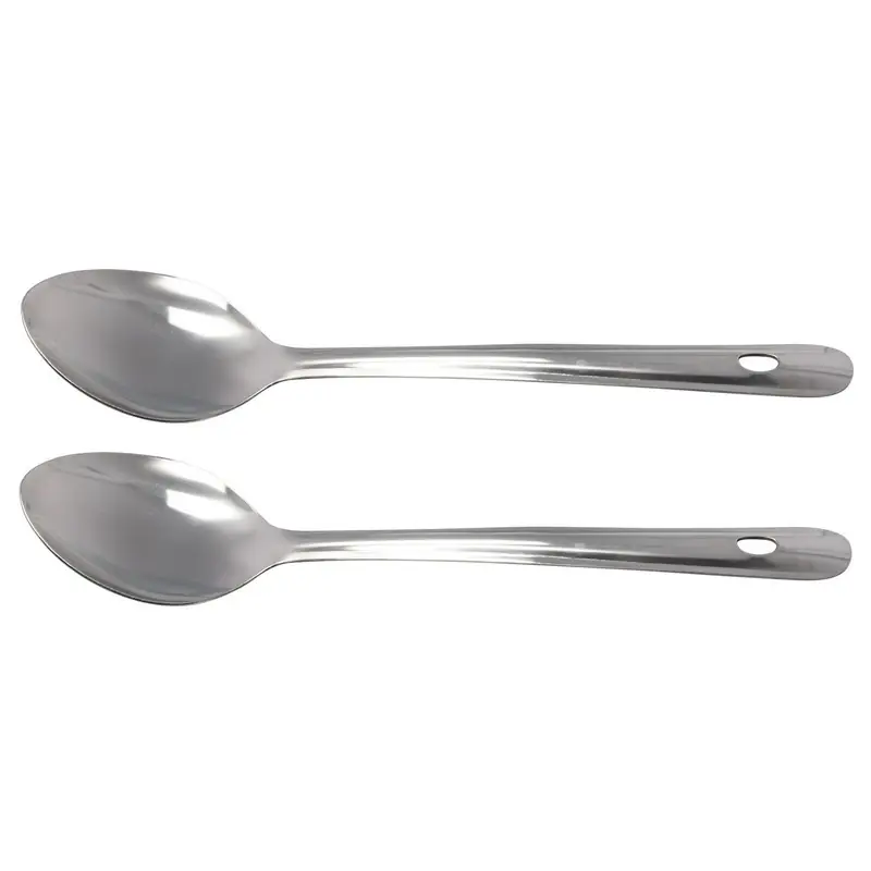 Koop Vandaag Opscheplepel - 2x - RVS - voor groente - 31 cm - groentespaan - lepel - Opscheplepels