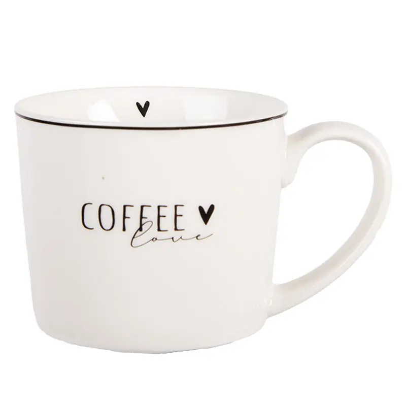 Modern Clayre & Eef Mok 275 ml Wit Porselein Hart