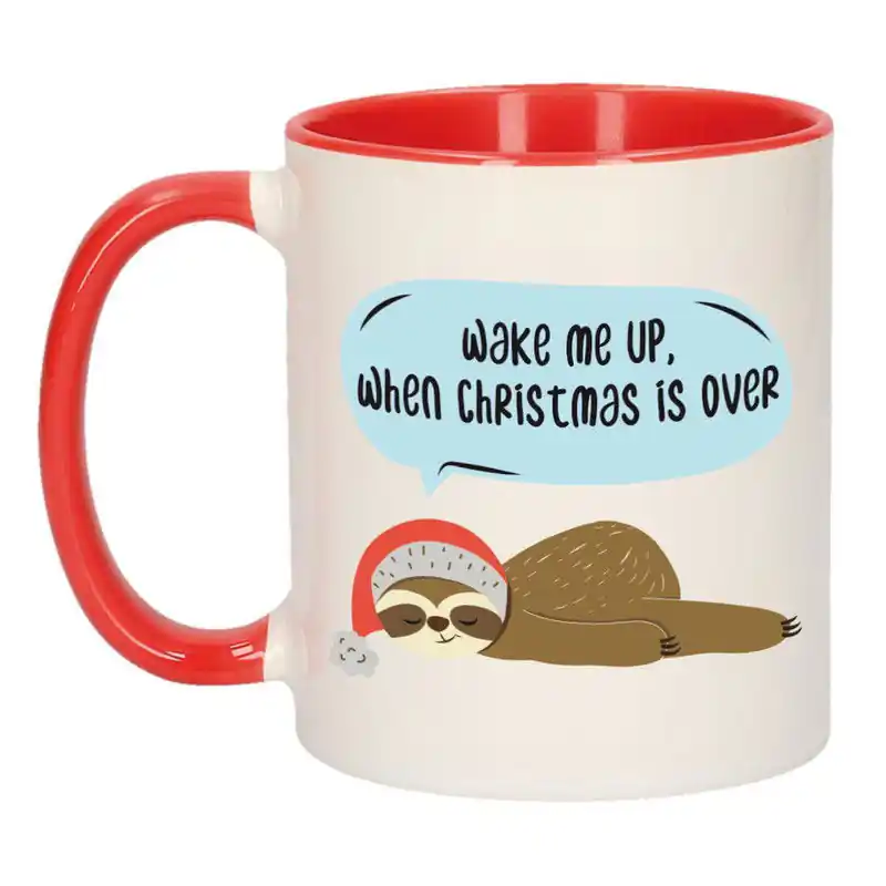 Goedkoop Bellatio Decorations Koffiemok - Wake me up - 300 ml - Cadeau - Bekers