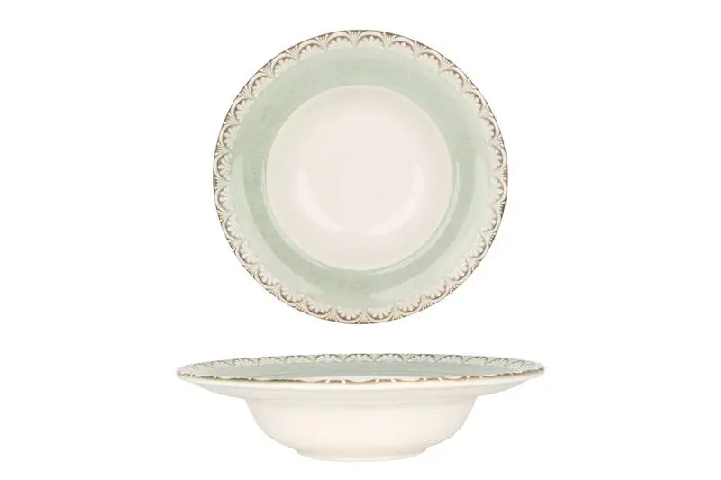 Exclusief By Bone Pastabord - Rome - Porselein - 25 cm (400cc) - set van 2