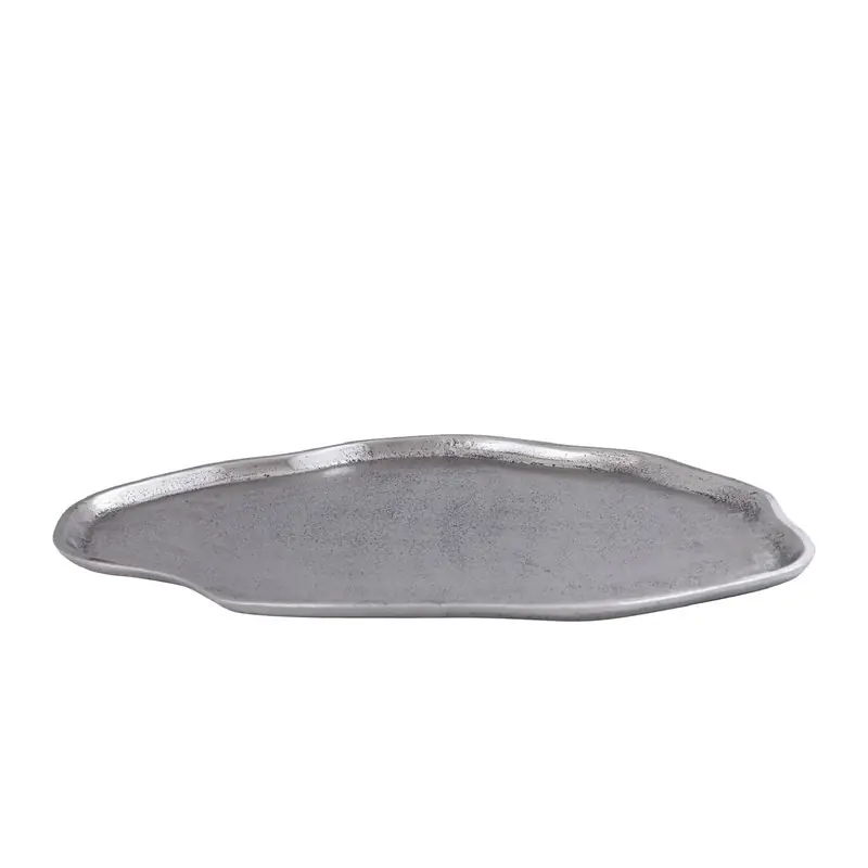Merkproduct PTMD - Schaal Louiza - Zilver - 35x50x2cm