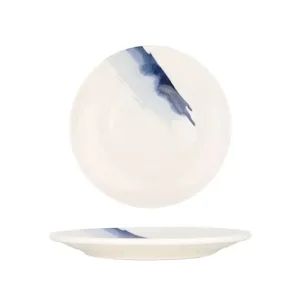 Bonna Dessertbord - Blue Wave - Porselein - 21 cm - set van 6 Laatste Kans