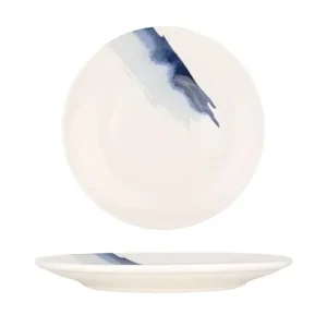 Bonna Dinerbord - Blue Wave - Porselein - 25 cm - set van 6 Speciale Aanbieding