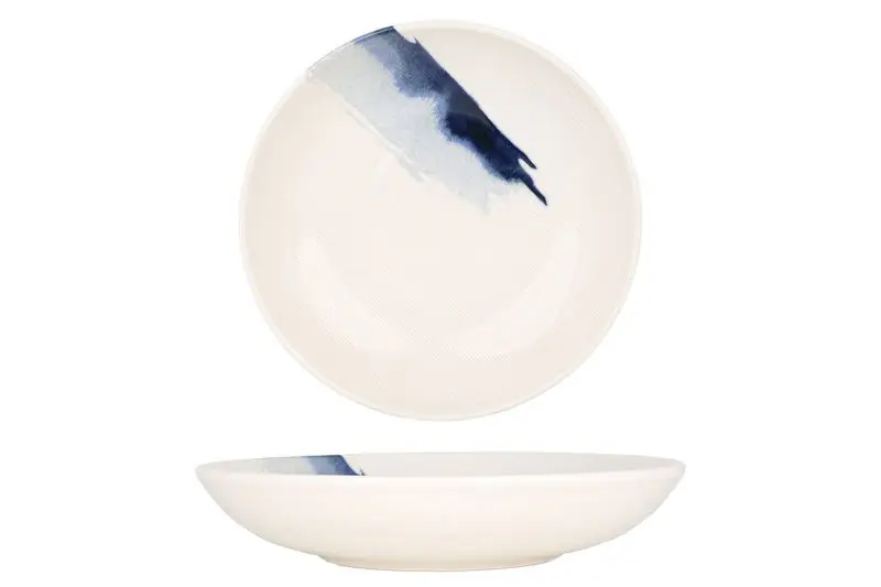 Bonna Diepbord - Blue Wave - Porselein - 23 cm (1000cc) - set van 6 Topkwaliteit