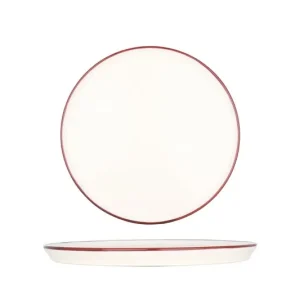 Bonna Dessertbord - Linea Burgundy - Porselein - 22 cm - set van 6 Betaalbaar