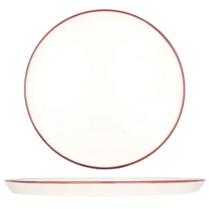 Bonna Dinerbord - Linea Burgundy - Porselein - 28 cm - set van 6 Lage Kosten