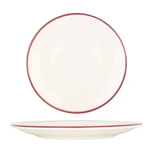 Bonna Dessertbord - Linea Burgundy - Porselein - 21 cm - set van 6 Bestseller