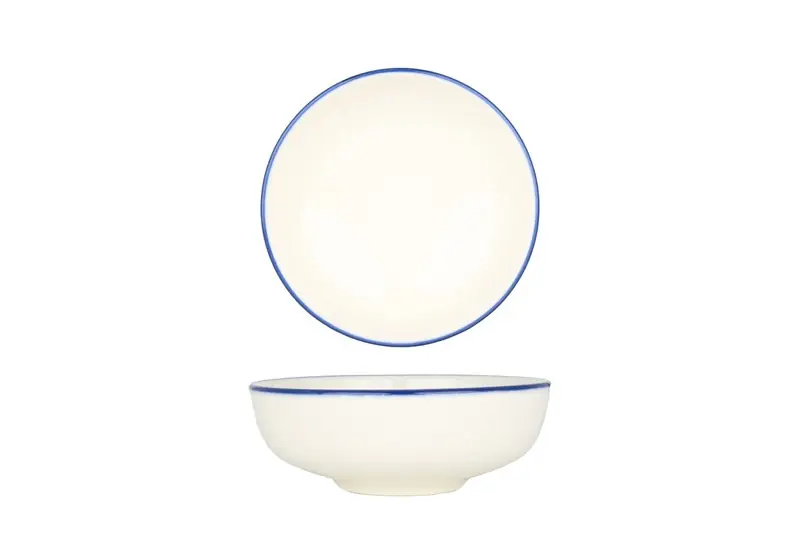 Bonna Kommetje - Linea Blue - Porselein - 14 cm (450cc) - set van 6 Lage Kosten