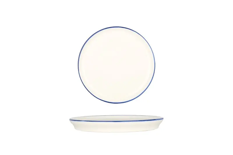 Bonna Dessertbord - Linea Blue - Porselein - 16 cm - set van 6 Nieuwe Collectie