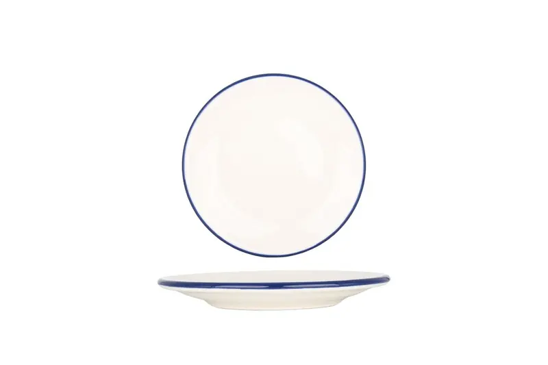 Bonna Dessertbord - Linea Blue - Porselein - 15 cm - set van 6 Express Levering