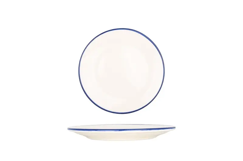 Bonna Dessertbord - Linea Blue - Porselein - 19 cm - set van 6 Modern