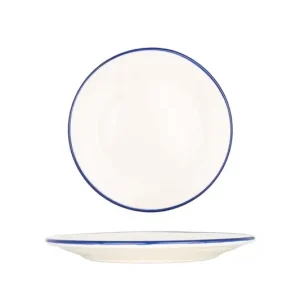 Bonna Dessertbord - Linea Blue - Porselein - 21 cm - set van 6 Goedkoop