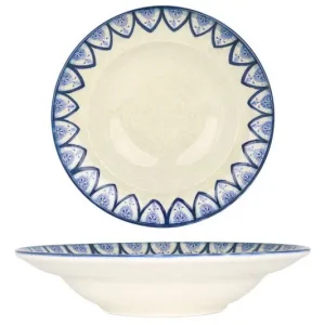 Bonna Pastabord - Esnaf - Porselein - 24 cm (400cc) - set van 2 Ambachtelijk