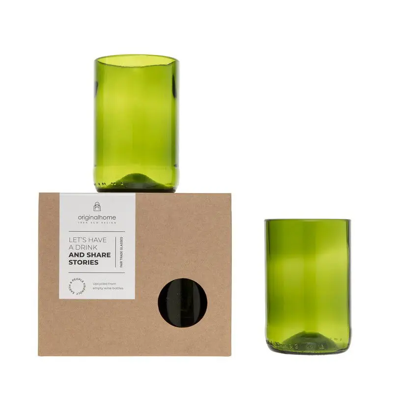 Beste Prijs Glazen Groen M - Set Van 2