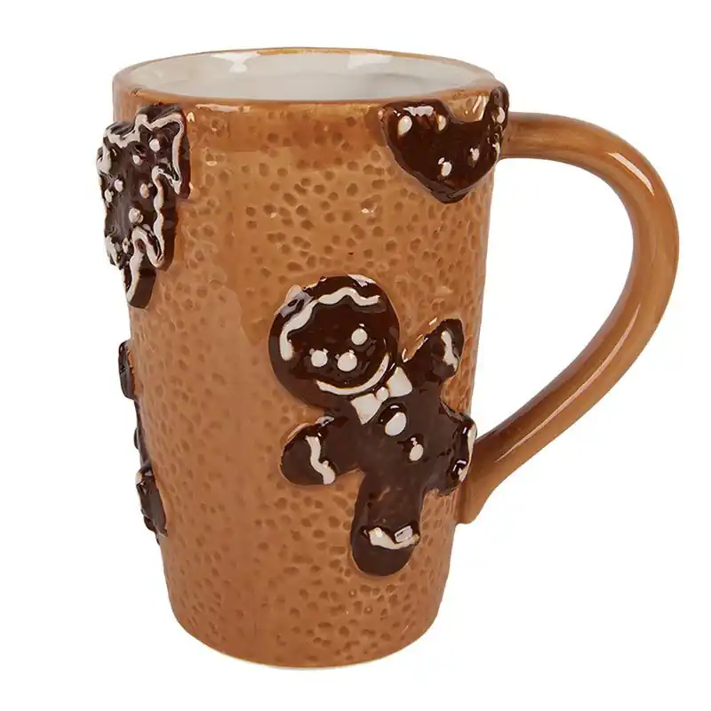 Clayre & Eef Mok 575 ml Bruin Keramiek Gingerbread man Koopje