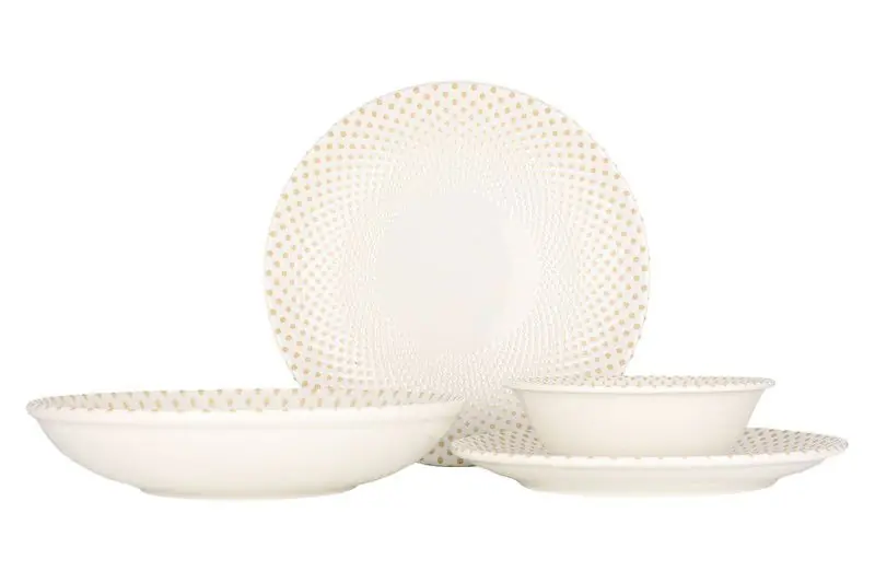 Geld-Terug-Garantie Rinart Serviesset (Large) - Punto - 24 delig - 6 Personen - Porselein