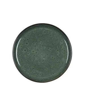 Weekendaanbieding Bitz® Gastro - Aardewerk Ontbijtbord 21 cm - Groen/Zwart