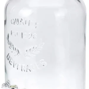 Glazen Sapkan met kraan - Limonadetap met kraantje - 5,5 liter Bulkbestelling